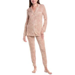 Rachel Parcell Womens 2Pc Jersey Pajama Set, Pink